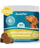 Ameizpet Soft Dog Treats - Calming Chews for Fear Barking & Aggression - 120 Treats for Dogs - Buy Online on GoSupps.com