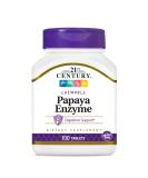 21st Century Papaya Enzyme Chewable Tablets - 100 Count for Digestive Health - Buy Online on GoSupps.com
