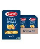 Barilla Large Shells Pasta 16 oz. Box (Pack of 12) - Non-GMO Durum Wheat Semolina Pasta - Italy's #1 Brand - Kosher Certified - Buy Online on GoSupps.com