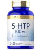 Carlyle 5-HTP 100mg - 240 Capsules | Non-GMO & Gluten-Free | Enhance Mood & Sleep | International Shipping Available - Buy Online on GoSupps.com