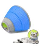 Soft Adjustable Cat Cone Collar for Post-Surgery Recovery - Large Elizabethan Collar for Cats - Blue - Buy Online on GoSupps.com