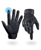 Tactical Gloves for Men, Liovoras Shooting Gloves Hard Shell Knuckle Protection Leather Palm Motorcycle Gloves for Riding Shooting Combat Airsoft Paintball Climbing Military Training Large Black - Buy Online on GoSupps.com