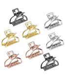 Akamino Metal Hair Claw Clips - 8 Pack Hair Accessories for Women - Small Hair Pins for Half Bun Hairstyles - Ideal for Thick Hair - Buy Online on GoSupps.com