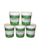 EasyHome 12 Panel Drug Test Cup Kit with Temperature Strip 5 Pack - Instant Urine Test for OPI, THC, COC, MET, OXY, AMP, BAR, BZO, MTD, MDMA, PCP, TCA - ECDOA-7124 - Buy Online on GoSupps.com