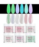 Glow in the Dark Dip Powder Glitter Nail Kit - 6 Color Set for Beginners (Excludes Dip Liquid) GL120 - Buy Online on GoSupps.com