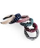 Makone Pearl Wide Headband for Women - Velvet Vintage Hairband for Wedding and Party - Buy Online on GoSupps.com