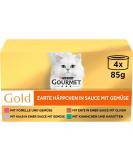 Gourmet Purina Gourmet Gold Tarte H ppchen in Sauce with Vegetables - 12-Pack Delicate Cat Snacks (85g Each) - International Shipping Available - Buy Online on GoSupps.com