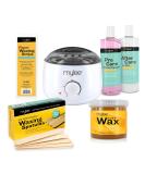 Mylee Complete Waxing Kit with Heater, Cream Wax, Strips, Spatulas & Honey Lotion - Salon Quality Home Waxing Set - Buy Online on GoSupps.com