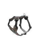 HUNTER DIVO Dog Harness - Size S (45-56 cm) - Stylish Brown/Grey Pet Accessory for International Shipping - Buy Online on GoSupps.com