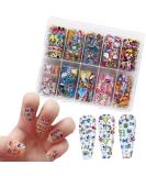 Cute Cartoons Nail Foil Transfer Stickers - Holographic Designer Decals for Women, Kids, Girls - DIY Nail Art Supplies - Buy Online on GoSupps.com