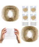 KKTech 15pcs Invisible Hair Nets - 20 inches (50cm) Light Coffee | Elastic Edge Mesh - Buy Online on GoSupps.com
