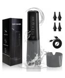 Water-Powered Ear Wax Removal Kit | Electric Irrigation Cleaner with 3 Pressure Modes & 4 Tips - Effective Ear Wax Remover (Black) for International Shipping - Buy Online on GoSupps.com