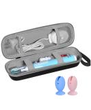 Portable Hard Shell Travel Case for Oral-B & Philips Sonicare Electric Toothbrush Includes 2 Silicone Head Caps Black - Buy Online on GoSupps.com