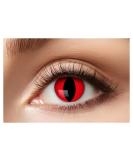 Eyecatcher 84063141-594 Red Colored Contact Lenses - 1 Pair 12 Month Wear for Carnival Mardi Gras & Halloween Cat Eye Look - Buy Online on GoSupps.com