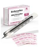 100 Sterile Lancets for Blood Testing | Kosmetex Lancing Device for Milia | 100 Pieces Pack - Fast International Shipping - Buy Online on GoSupps.com