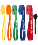 WIKDAY Resistance Bands Pull Up Bands Workout Bands for Exercise Thick Heavy Resistance Band Set with Door Anchor Elastic Bands for Body Stretching Crossfit Training at HomeGym for Men  Women Basis-Multi Color - Buy Online on GoSupps.com