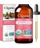 Cliganic Organic Moringa Oil - 100% Pure for Face & Hair | 1 Fl Oz Cold Pressed Unrefined - Buy Online on GoSupps.com