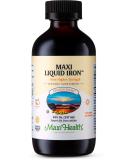 Maxi Health Liquid Iron 8 Fl Oz - Natural Fruit Punch Supplement - Buy Online on GoSupps.com