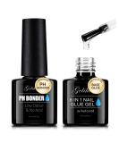 Angelike EC 6 in 1 Nail Gel Kit - Base Gel PH Bonder & Dehydrator | Acid-Free Primer & Super Shiny Formula for False Nails - International Shipping Available - Buy Online on GoSupps.com