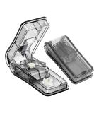 Pill Tablet Cutter for Small or Large Pills - Sharp Blade, Pill Splitter & Storage Compartment (Black) - Buy Online on GoSupps.com