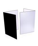 3-in-1 Photography Reflector Cards - A4 Size (12x8 Inch), 2 Pack - Black, Silver, White - Light Diffuser Boards for Still Life and Food Photography - Buy Online on GoSupps.com