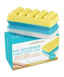 Love Lori Foot Scrubber Pumice Stone - 2-in-1 Moisturizing Soap & Callus Remover - Lemongrass Cracked Heel Treatment - Buy Online on GoSupps.com