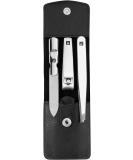 ZWILLING 3-Piece Manicure & Pedicure Set - Genuine Leather Nail Care Kit with Snap Fastener - Black Nail Clipper Included - International Shipping Available - Buy Online on GoSupps.com