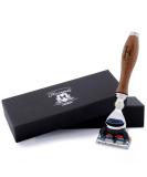 Shop Premium Safety Razor with Wooden Handle - Perfectly Designed for Men | International Shipping Available - Buy Online on GoSupps.com