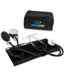 PRIMACARE Medical Supplies DS-9197-BK Professional Classic Series Manual Adult size Blood Pressure Kit, Emergency Bp kit with Stethoscope and Portable Leatherette Case, Nylon Cuff, Black - Buy Online on GoSupps.com