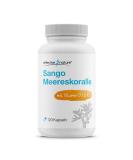 Effective Nature Sango Sea Corals + Vitamin D3 & K2-120 capsules - with calcium & magnesium in optimal ratio 2: 1 - High -dose & vegan - food supplement for bones & acid -base balance - Buy Online on GoSupps.com