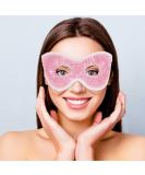 MIVORA Cooling Gel Mask for Puffy Eyes - Hot Cold Therapy for Migraine Headache, Dark Circles, Sinus Pain - Reusable - Light Blue (A-pink) - Buy Online on GoSupps.com