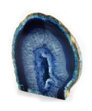 Blue Agate Geode: Stunning Natural Crystal for Home Decor - Buy Online on GoSupps.com