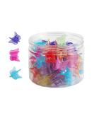 DYOVNAK Mini Hair Claws 0.59 Inch Clips for Women - 48 Pack Transparent Butterfly Design - Buy Online on GoSupps.com