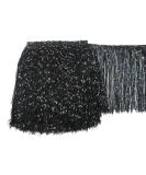 Yalulu 6 Inch Black Sequins Tassel Lace Trim - 5 Yards DIY Latin Dress Stage Clothes Accessories - Buy Online on GoSupps.com