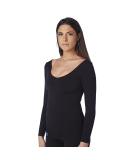 CzSalus Flat Knit K1 Long-Sleeved Women Compression Vest - Alleviate Lipoedema & Lymphoedema - Black X-Large - Buy Online on GoSupps.com