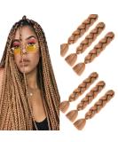 24-Inch Ombre Brown Jumbo Braid Hair Extensions | Kankalon 6Pcs Box Braids for Art & Style - Buy Online on GoSupps.com