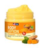 Buy Turmeric & Kojic Body Butter - Natural Skin Brightening Lotion for Even Tone Scars & Age Spots - Whipped Shea Butter Cream - Buy Online on GoSupps.com