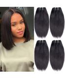 10 Inch Short Human Hair Bundles Natural Color 4 Bundles 10A Brazilian Virgin Hair 100% Unprocessed Straight Human Hair Bundles(10101010) 10 Inch (Pack of 4) Natural Black - Buy Online on GoSupps.com