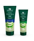 Aloe Pura Organic Aloe Vera Gel with Vitamins A C & E 200ml & Aloe Vera Gel 100ml Natural Vegan Cruelty Free Paraben & SLS Free Cooling Soothing 100 ml Set - Gel 100ml + Vitamin Gel 200ml 200 ml (Pack of 1) 100 ml (Pack of 1) - Buy Online on GoSupps.com