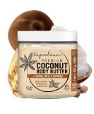 Coconut Body Butter for Dry Skin | Nourishing Body Cream with Raw Coconut Oil Cocoa Butter & Shea Butter | Whipped Moisturizer for Women - Buy Online on GoSupps.com