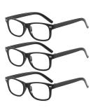 Suertree reading glasses 3 Pack Light reader hinge optics glasses reading help for women men 4.0x 3pc black +4.0 diopters (3 -pack) - Buy Online on GoSupps.com