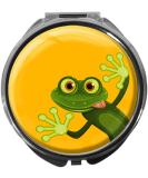Buy metALUm Pill Box with Mirror - Round Metal 3 Compartments FROG #1026 | Stylish & Durable Travel Accessory - Buy Online on GoSupps.com
