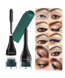LSxia 2-in-1 Gel Eyeliner Set  Tattoo Eyeliner Waterproof Smudge Proof Eyeliner Gel Eye-liner Pot Cream Eyeliner Tool with Gel Liner Brush  High Pigment Eye Makeup Gel Eye-liners for Women (Green) 207Green - Buy Online on GoSupps.com