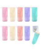 DSLSQD 10 Eco-Friendly Soap Bags - Natural Soap Sack for Solid Soap & Shampoo - Perfect for Shower Gel & Soap Remains - Buy Online on GoSupps.com