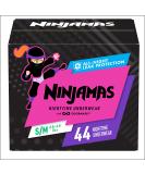 Pampers Ninjamas Girls Nighttime Underwear Size S/M 38-65 lbs 44 Count - Packaging May Vary - Buy Online on GoSupps.com