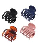 Vsiopy Medium Claw Hair Clips for Women - No Slip, Double Row Jaw Clip (4 PCS) - Style A - Buy Online on GoSupps.com