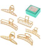 Fuystiulyo 6 Pack Large Metal Hair Claw Clips - Nonslip Gold Hair Clips for Thick Thin Hair - Strong Hold Jaw Clips - Hair Styling Accessories - Buy Online on GoSupps.com
