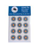 New Urinal Fly Toilet Stickers 12 Pack | Black Blue Red Yellow Bullseye | 80% Cleaner Bathrooms in Minutes - Buy Online on GoSupps.com