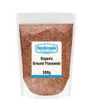 Organic Ground Linseed (Cold Milled Flaxseed) 500g | Certified Organic by Fenbrook Organic - Buy Online on GoSupps.com