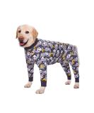Bt B r Big Dog Clothing - Elastic Pet Onesie for Medium & Large Dogs | Anti-Hair Anti-Licking Wound Protection Pajamas (5XL Gray Panda) - Buy Online on GoSupps.com